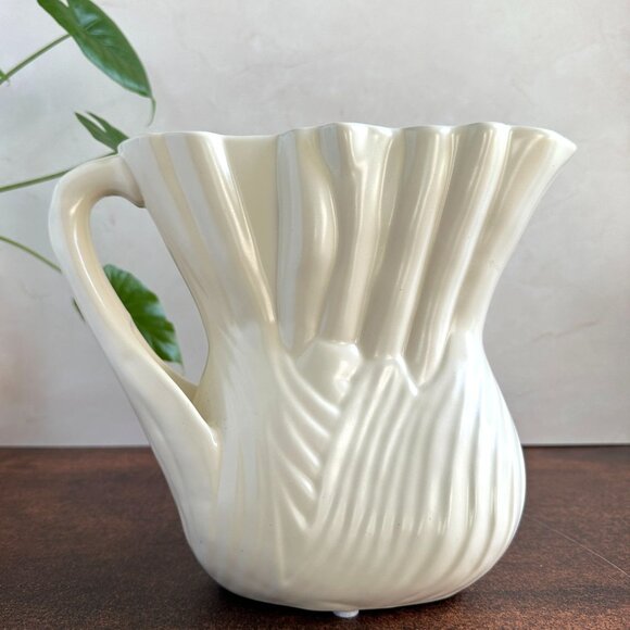 Crate & Barrel Ivory Ceramic Stoneware Pitcher By B. Eigen 8x9 NWT - Picture 7 of 8